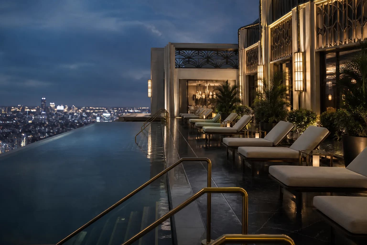 Rooftop pool terrace